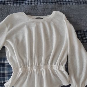 Suzy Sheer long sleeve sheer top